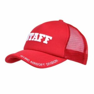 Baseball cap Mesh Staff Rood