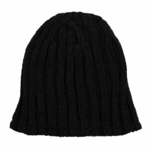 Beanie heavy knit zwart