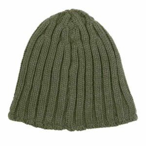 Beanie heavy knit groen