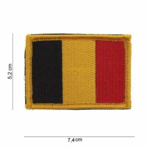 Embleem belgische vlag klittenband