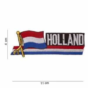 Embleem Nederlandse vlag wapperend