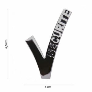 Embleem securite schroefdraad