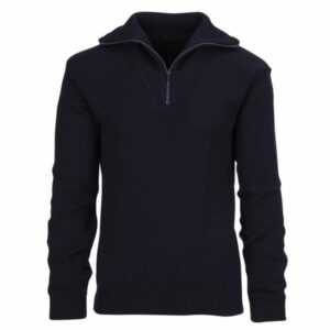 Schippers trui wol blauw