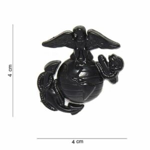 Metalen USMC embleem zwart