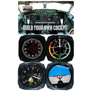 SET COCKPIT ONDERZETTERS 4 STUKS